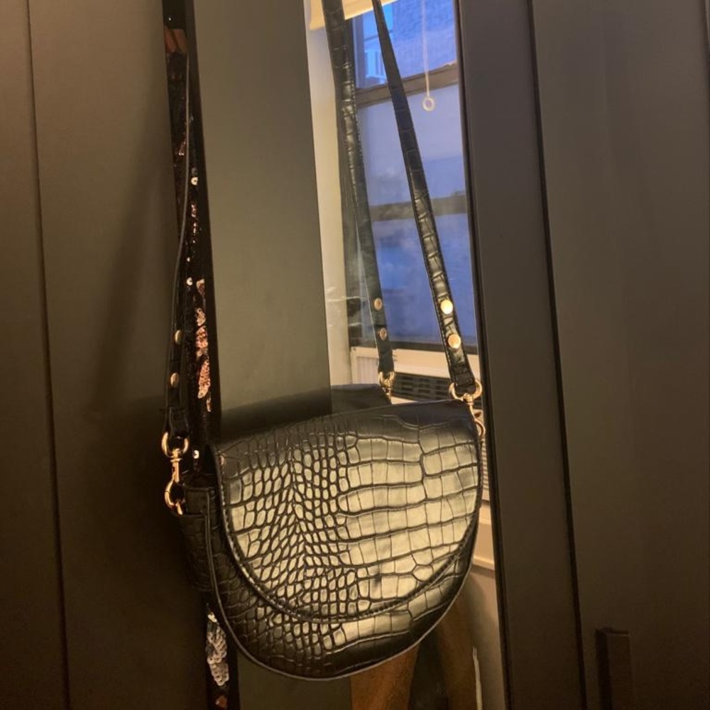 Bag MANGO imitation croco
